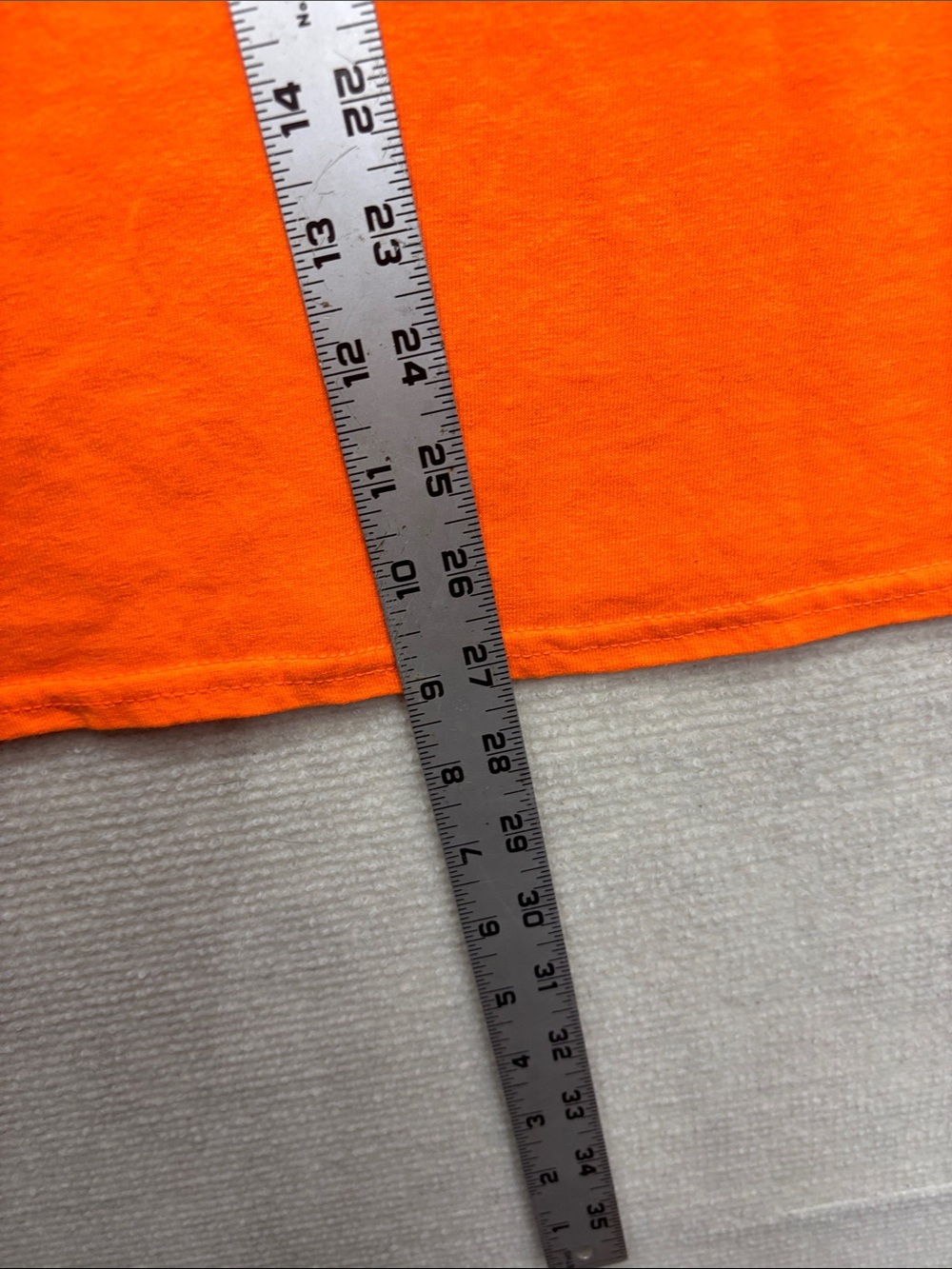 Riff Raff Men’s Graphic Tee in Bright Orange - Picture 4 of 5
